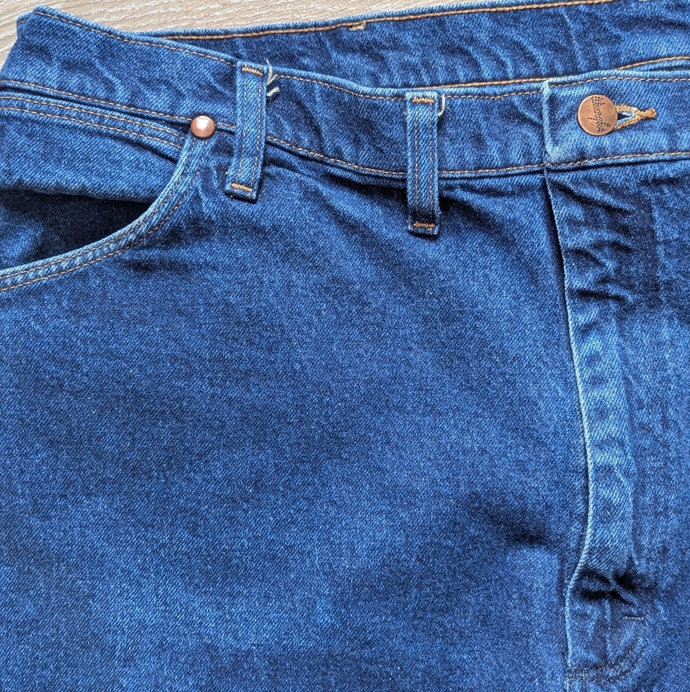 Wrangler Vintage Cowboy Cut Stretch Regular 947STR Straight Jeans Men's 44x30 - Picture 6 of 16